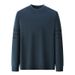 Men's Retro Jacquard Sweater – Half-High Collar Winter Knit (Khaki/Rust Red/Dark Gray/Black, M-4XL, Vintage-Inspired Textured Pullover)_viptrois.com