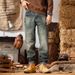 Pulse Autumn Winter Design Brand Men's Casual Loose Straight Patchwork Camouflage Harem Jeans Long Pants Trendy_viptrois.com