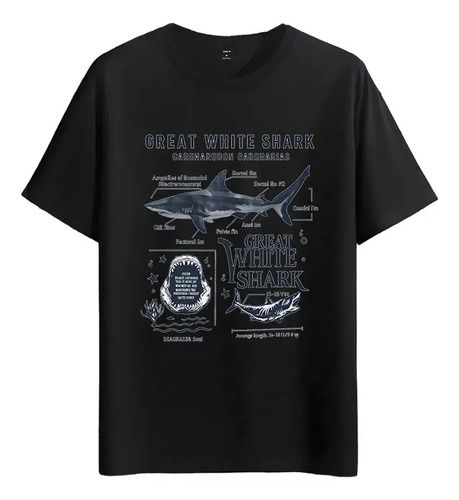 2026 Tshirt Muscle Freaks White Shark Diagram Style_viptrois.com