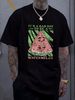 It's A Bad Day To Be Watermelon T Shirt Summer FruiT Lover Citrullus Lanatus Sliced Designer Clothes Breathable Versatile Streetwear Graphic_viptrois.com