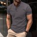 2025 Summer Best Selling T-Shirt Men's Sports Henry Collar Amazon Buttoned Sweater From China Large Quantity Available_viptrois.com