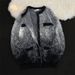 Watercolor Dip-Dye Cardigan – Unisex Cropped Knit With Ombre Effect & Soft Mohair-Like Texture_viptrois.com