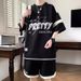 Casual Sports Men's Plus Size Summer Short Sleeve T-Shirt Shorts Cool Stylish Outfit Complete Set_viptrois.com