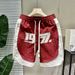 Men's Clothing Summer New Shorts Versatile Casual Pants Embroidered Workwear Simple Shorts Men's Shorts Beach Pants_viptrois.com