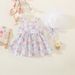 Kids’ Clothing Rose Slings On The Back Korean Style Girl's Dress With Hat_viptrois.com
