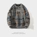 White Background Flat Spring And Autumn New Men's Hoodie Casual Versatile Youth Handsome Long Sleeved T-Shirt Round Neck A43_viptrois.com