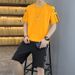 Men's Clothing Thin Suit Round Neck Breathable Short-Sleeved T-Shirt Loose Large Size Versatile Two-Piece Suit_viptrois.com