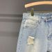 Men's Clothing Light Colored Ripped Denim Shorts For Men Summer Thin Loose Casual Mid-Length Five Point Trendy Versatile Retro Pants_viptrois.com