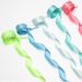 Shoe Accessories double layer polyester colored flat shoelaces suitable for casual sneakers, sports shoes, white shoes _viptrois.com