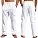 Men's Thin Breathable Work Pants Multi-Pocket Loose Straight Casual Pants_viptrois.com
