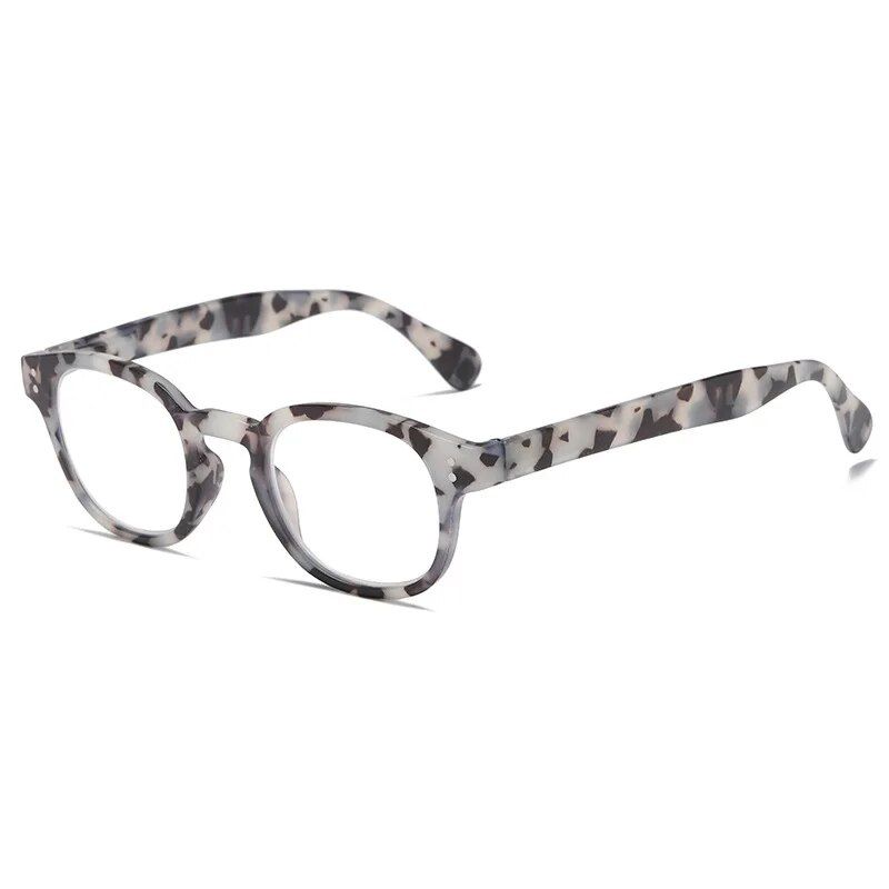 +1.0 +1.5 +2.0 +2.5 New Printing Frame Reading Glasses Women Men Round Presbyopia Eyeglasses Computer Vision Diopter Eyewear_viptrois.com