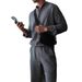 Men's Minimalist Long-Sleeve Lounge Set – 100% Cotton Comfort For Casual & Travel (S-XXXL, 5 Neutral Tones)_viptrois.com