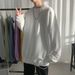 Spring Crew Neck Long Sleeve T-Shirt Men's Solid Color Bottom Shirt Top Pink Hatless Spring Sweater_viptrois.com