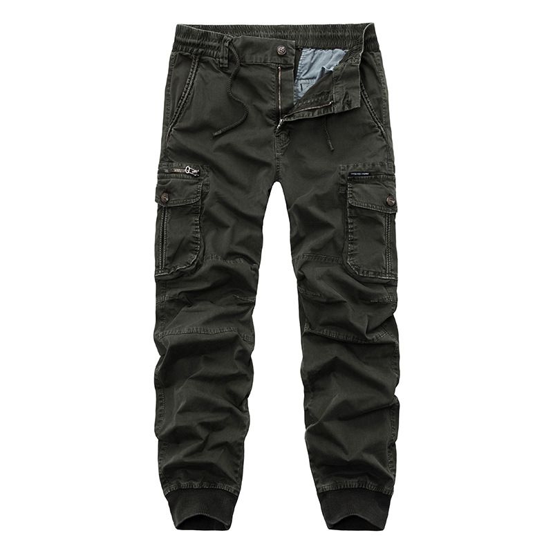 Men's Clothes Men's Overalls Solid Color Men's Large Size Multi-pocket Casual Fashion Men's Pants_viptrois.com