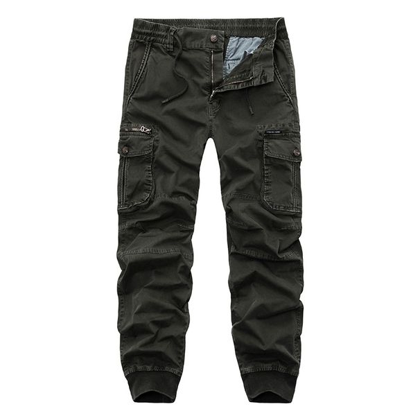 Men's Clothes Men's Overalls Solid Color Men's Large Size Multi-pocket Casual Fashion Men's Pants_viptrois.com