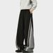 2026 American Contrasting Striped Sweatpants Men's Autumn And Winter New Trendy Brand Casual Pants Retro Loose Straight Long Pants_viptrois.com