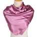 New Satin Women's Pure Color Headscarf Silk Solid Color 90 Satin Professional Stewardess Square Scarf Yw102_viptrois.com