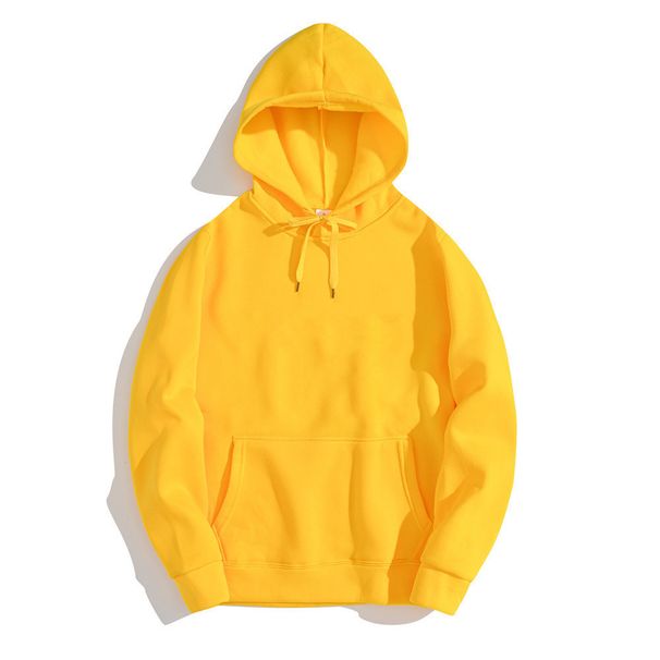 Men's Clothing retro pure cotton sweater jacket pullover solid color large size hoodie_viptrois.com
