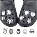 Black And White Series Animal Head Shoes Flower Shoe Buckle PVC Soft Glue DIY Detachable Garden Shoe Decorative Buckle Accessories_viptrois.com