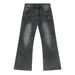 EF JEANS | 2024 New Washed Black Ash White Lightning Crack High Street Personality Jeans Trendy Men And Women_viptrois.com