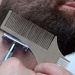 Stainless Steel Men's beard Comb Beard Care Beard Styling Comb Styling Template ruler Comb_viptrois.com