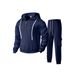 Men's Heavyweight Fleece Hoodie & Jogger Set – Winter Warm Plush-Lined Sweatsuit, Relaxed Fit Casual Loungewear (Pullover + Pants)_viptrois.com