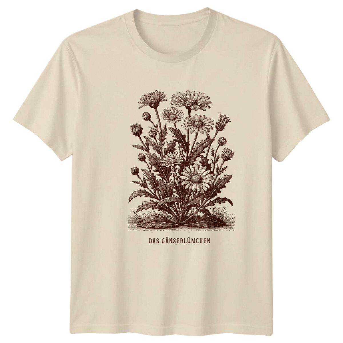 Das Ganseblumchen Vintage Daisy Floral Botanical T-Shirt Mens Womens Tees Top_viptrois.com