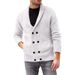 Men's Clothing Men's Knitted Tops Autumn And Winter New Fashion Simple Solid Color Men's Comfortable Long Sleeve Lapel Long_viptrois.com
