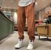 Men's Winter Jogger Pants With Drawstring & Embroidery – Loose Fit Cuffed Sweatpants – Casual Streetwear (Gray, Beige, Black, Pink, Red, Khaki)_viptrois.com