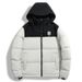Unisex Winter Hooded Coat With Windproof & Thermal Padding - Oversized IS Letter Print Casual Jacket For Couples_viptrois.com