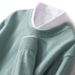 Pure Autumn Winter Cashmere Base New Loose Round Neck Casual Warm Sweater Wool Shirt Top Men's Fashion_viptrois.com