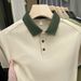 High-end Ice Silk Polo Shirt Short Sleeve Men 2025 Summer New Fashion Casual Simple Turn-down Collar Men's T-shirt_viptrois.com