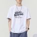 280g Pure Cotton Short T-shirt, Men's American Summer New Trendy Brand Letter Casual T Half Sleeved Upper Garment_viptrois.com