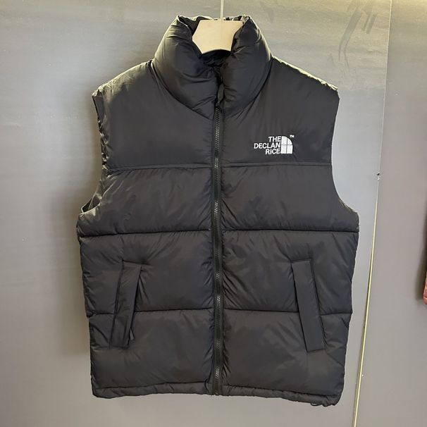 Classic Men's 2025 Vest New Stand Collar Patchwork Winter Embroidered Windproof Waterproof High-End Cotton Jacket_viptrois.com