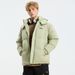 2025 New Solid Color Hooded Couple Cotton Jacket, Loose And Thick Winter Cotton Jacket, Detachable Hat, Cotton Jacket, And Warm Jacket_viptrois.com