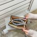 Ladies Wallet Indentation Square Long Clutch Bag Fashion Card Bag Large Wallet Coin Purse Tide._viptrois.com