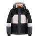 Men's Color-Block Hooded Winter Jacket – Korean Streetwear Style | Heavy Cotton Fill | 95% Polyester Shell | Slim Fit (L-4XL) In Grey/Red/Olive_viptrois.com