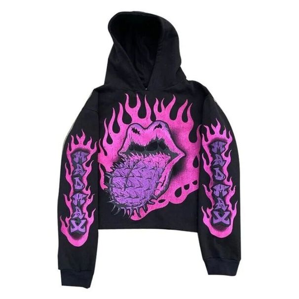 New American Retro Street Hip Hop Skull Print Hoodie Men's Fashion Casual Versatile Hooded Jacket_viptrois.com