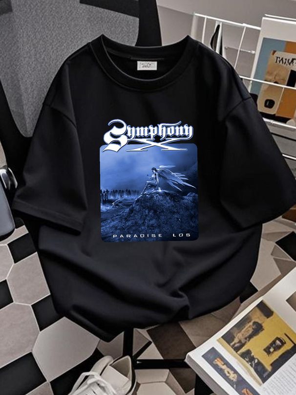 SYMPHONY X ( Paradise Lost ) OFFICIAL T-SHIRT Fashion Versatile Slightly Designer Clothes Graphic Top For Everyday Wear Breathable Homme Summer_viptrois.com