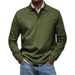 Men's Classic Long Sleeve Polo Shirt - Breathable Polyester, Comfort Fit, Versatile For Casual & Work_viptrois.com