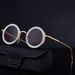 Summer 2025 New Personalized Color Contrasting Round Frame Glasses For Men, European And American Fashion Retro Sunglasses With Letters Sunscreen Sung_viptrois.com