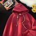 Men's Hoodie With Hat And Thick Velvet, Autumn And Winter New Trendy Men's Top_viptrois.com