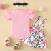 summer thin plaid newborn clothes romper with turndown collar short sve outing outfit baby jumpsuit_viptrois.com