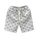 Men's Summer Trendy Cool All Over Bear Print Casual Shorts Loose Fit Versatile Sporty Five Point Pants Fashionable Beach Wear_viptrois.com