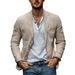 Men's Casual Solid Color Cotton Linen Suit Jacket Spring Autumn European Size Top Men's Clothing_viptrois.com
