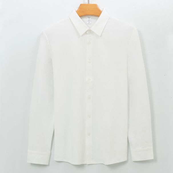 K Knitted Shirt Men's Long Sleeved Sports Shirt, Seamless Stretch, No Ironing, Quick Drying Shirt_viptrois.com