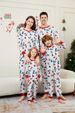 Christmas tree deer full of flowers Christmas family dress printed home clothes pajamas_viptrois.com