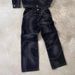 Men's Clothing Line Stitching Jeans Men's High Street Design Loose Embroidered Jacket Gothic Style Suit_viptrois.com