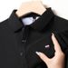 Men's Plus Size Business Casual Short Sleeve Polo Shirt Faux Cotton Embroidered Flag Design Summer Top_viptrois.com