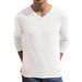 Loom Cross-Border New Style Foreign Trade Men's V-Neck Solid Color European And American Youth Autumn Winter Casual Knitted_viptrois.com